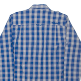 BENCH Mens Shirt Blue Check Long Sleeve S