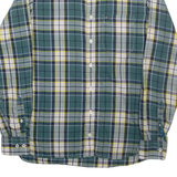 TOMMY HILFIGER Custom Fit Mens Shirt Green Check Long Sleeve S