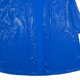 DIVINA OF SWITZERLAND Womens Kimono Blouse Blue 3/4 Sleeve 90s Polka Dot M