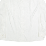SPENGLER Womens Printed Shirt White Collared Long Sleeve 90s Floral L
