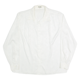 SPENGLER Womens Printed Shirt White Collared Long Sleeve 90s Floral L