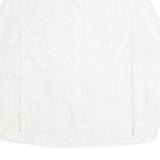 SPENGLER Womens Printed Shirt White Collared Long Sleeve 90s Floral L