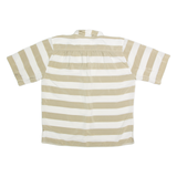 LIZ CLAIBORNE Womens Printed Shirt Cream Collared 90s Striped L
