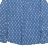 TOMMY HILFIGER DENIM An American Original Mens Shirt Blue Geometric Long Sleeve L