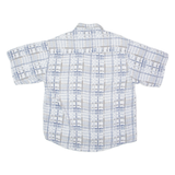 Mens Shirt Blue 90s Striped L