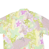 Womens Shirt Purple Viscose 90s Crazy Pattern XL