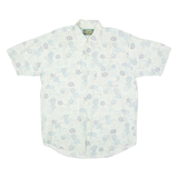 GUY'S DIMPLE Mens Shirt Blue 90s Crazy Pattern XL