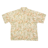 CAMPIA MODA Mens Hawaiian Shirt Green 90s Floral XL