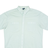 PKZ Mens Plain Shirt Green 90s L