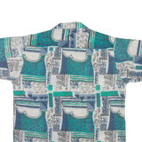 SUNLIGHT Mens Shirt White Geometric M