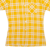 WALDE Mens Shirt Orange Check S