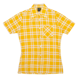 WALDE Mens Shirt Orange Check S