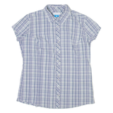 COLUMBIA Womens Shirt Blue Check L