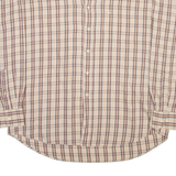 DANIEL HECHTER Mens Shirt Brown Check Long Sleeve XL
