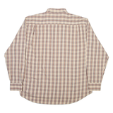 DANIEL HECHTER Mens Shirt Brown Check Long Sleeve XL