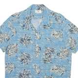C&A Mens Hawaiian Shirt Blue Floral M