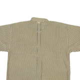 MARTY'S Mens Shirt Yellow Striped L