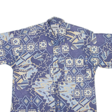 TORERO Mens Shirt Blue Geometric M