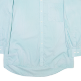 LIBERO Mens Shirt Blue Striped Long Sleeve L