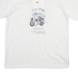 BARON Tuk Tuk Amazing Thailand Mens Plain Shirt White M