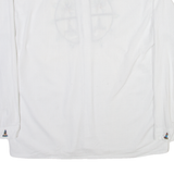 Mens Plain Shirt White Long Sleeve M
