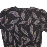 YESSICA Womens Shirt Black Floral S