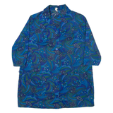 Womens Shirt Blue Crazy Pattern M