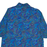 Womens Shirt Blue Crazy Pattern M