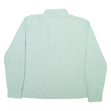 PATAGONIA Womens Plain Shirt Green Nylon Long Sleeve UK 12