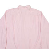 LACOSTE Mens Shirt Red Striped Long Sleeve XL