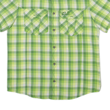 JACK WOLFSKIN Slim Fit Mens Shirt Green Check M