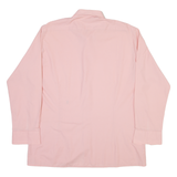 POSEIDON Mens Plain Shirt Pink Long Sleeve M