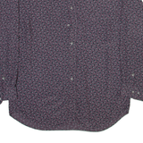 CASUAL LAND Mens Shirt Grey Viscose Crazy Pattern Long Sleeve M