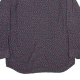 CASUAL LAND Mens Shirt Grey Viscose Crazy Pattern Long Sleeve M