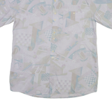 JUPITER Mens Shirt Grey Geometric M