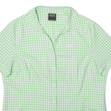 JACK WOLFSKIN Womens Shirt Green Check XL