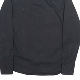 BURBERRY Mens Plain Shirt Black Long Sleeve S