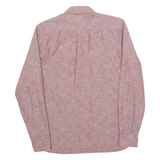 LEVI'S Mens Plain Shirt Maroon Long Sleeve M