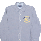 TOMMY HILFIGER Mens Shirt Blue Gingham Long Sleeve XS