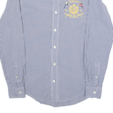TOMMY HILFIGER Mens Shirt Blue Gingham Long Sleeve XS