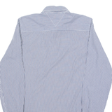 TOMMY HILFIGER Mens Shirt Blue Gingham Long Sleeve XS