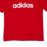 ADIDAS Mens T-Shirt Red L