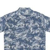 BOWLING Mens Shirt Blue Crazy Pattern XL