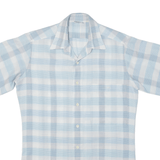 Mens Shirt Blue Check M