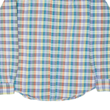 MUZZO CLUB Mens Shirt Blue 90s Check Long Sleeve M
