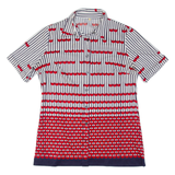 Womens Shirt Red Crazy Pattern S