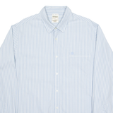 TIMBERLAND Mens Shirt Blue Striped Long Sleeve XL