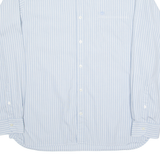 TIMBERLAND Mens Shirt Blue Striped Long Sleeve XL