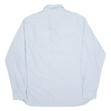 TIMBERLAND Mens Shirt Blue Striped Long Sleeve XL