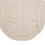 WRANGLER Womens Plain Shirt Beige Long Sleeve M